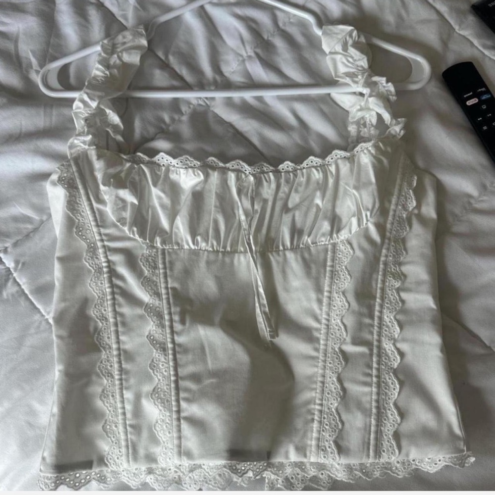 White Fox Coconut Oasis Bustier Top